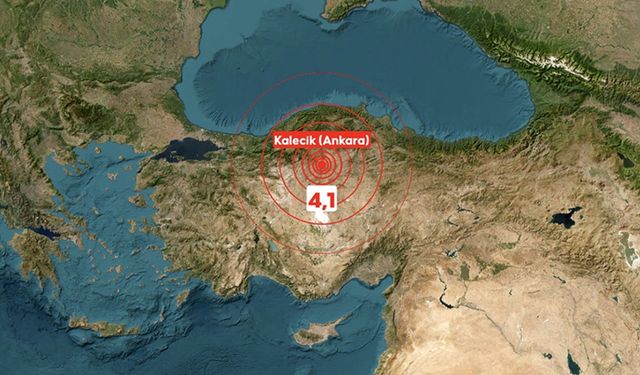Ankara'da 4,1 büyüklüğünde deprem