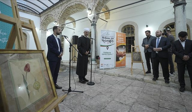 Bosna Hersek'te "Mefkure" isimli tezhip sergisi açıldı