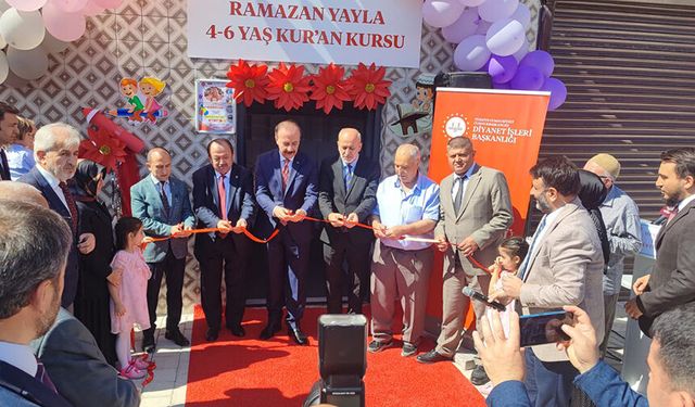 Ramazan Yayla 4-6 Yaş Kur’an Kursu açıldı