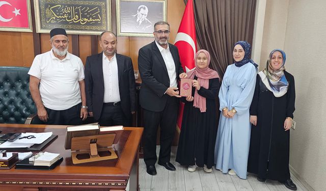 7 Ayda hafız olan genç birinci oldu