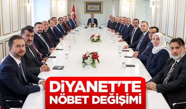 Diyanet'te nöbet değişimi