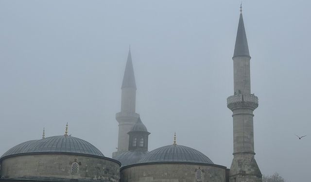 Edirne'de yoğun sis etkili oluyor