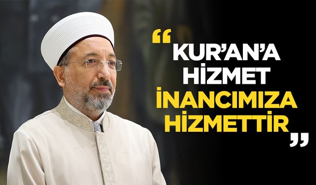 Prof. Dr. Arpaguş: Kur’an’a hizmet, inancımıza hizmettir