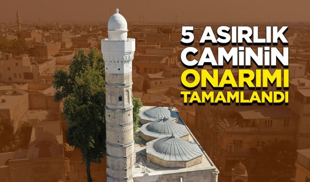 Şanlıurfa'daki 5 asırlık caminin onarımı tamamlandı