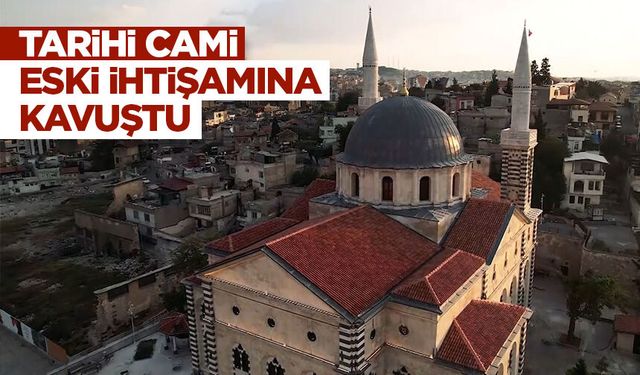 Gaziantep'teki tarihi Kurtuluş Camii ihtişamıyla hayran bırakıyor