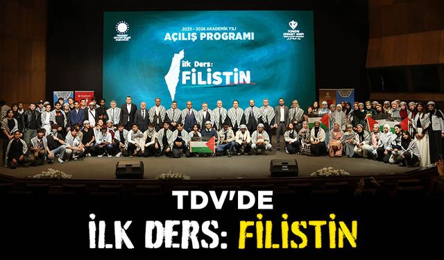 TDV'de "İlk Ders: Filistin"