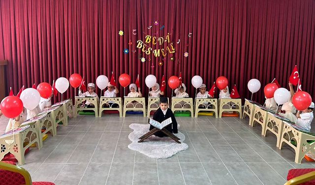 Yahyalı'da minikler besmele çekti