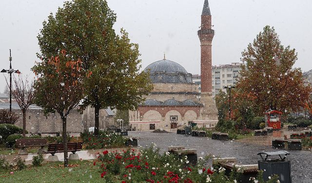 Sivas'a mevsimin ilk karı yağdı