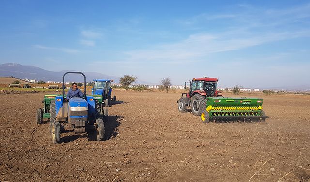 İslahiye Ovası'nda buğday ekimine başlandı