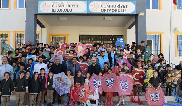 Çelikhan Diyanet gençlikten uçurtma şenliği