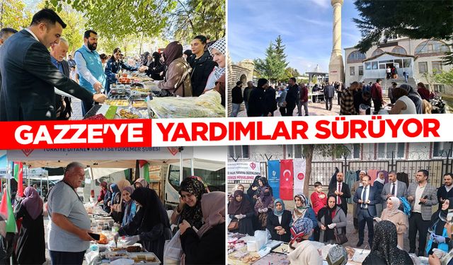 Gazze'ye yardımlar sürüyor