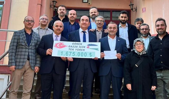 Gönen'den Gazze'ye rekor destek