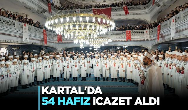 Kartal'da 54 hafız icazet aldı