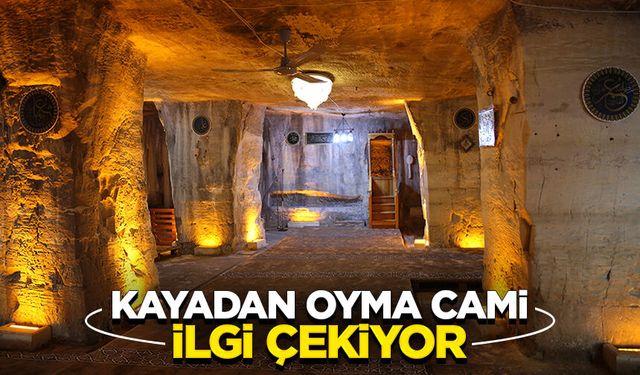 Kayadan oyma tarihi Mağara Camii, ziyaretçilerini bekliyor
