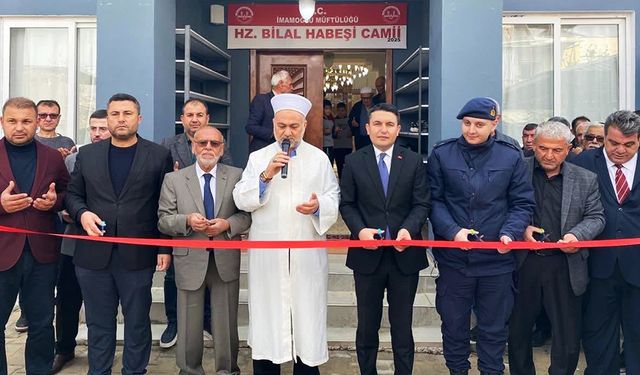 Adana'da Hz. Bilal Habeşi Camii dualarla açıldı
