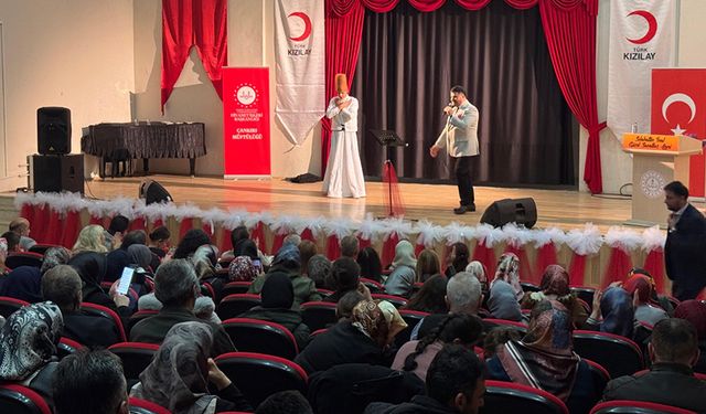 Çankırı'da "Ses Duaya, Gönüller Semaya" programı