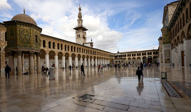 ŞAM EMEVİ CAMİİ GÖRÜNTÜLENDİ