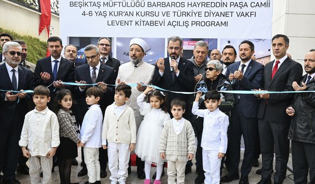 BARBAROS HAYRETTİN PAŞA CAMİİ KUR'AN KURSU VE TDV KİTABEVİ AÇILDI