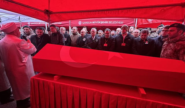 Şehit olan polis memuru Albayrak memleketi Samsun'da defnedildi
