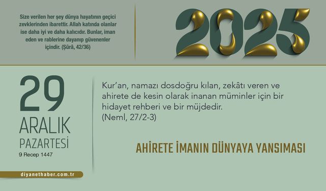 Ahirete İmanın Dünyaya Yansıması