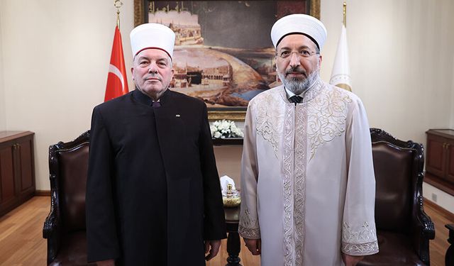 Başkan Arpaguş, Kuzey Makedonya İslam Dini Birliği Başkanı Fetai’yi kabul etti