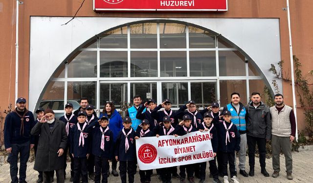 Kızılörenli izci gençlerden "Büyüklere Vefa" ziyareti