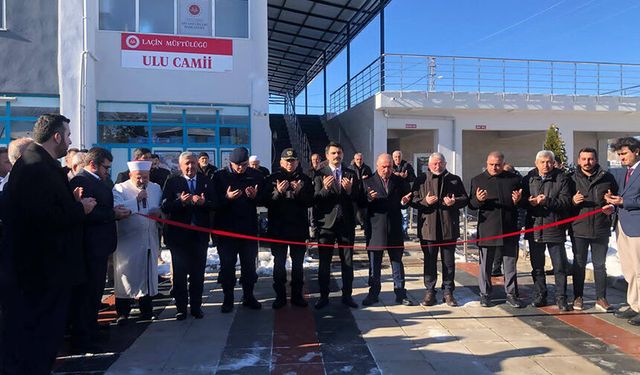 Tadilatı tamamlanan Laçin Ulu Camii yeniden açıldı