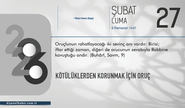 Kötülüklerden Korunmak İçin Oruç