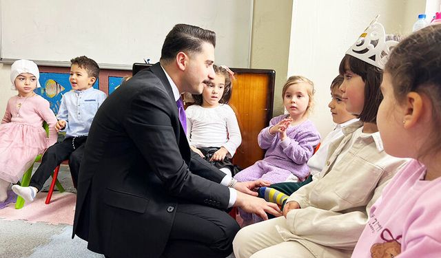 Ortaköy Kaymakamı Şapaloğlu, miniklerin sevincine ortak oldu