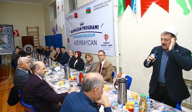 TDV Bakü Türk Lisesi'nde iftar programı düzenlendi
