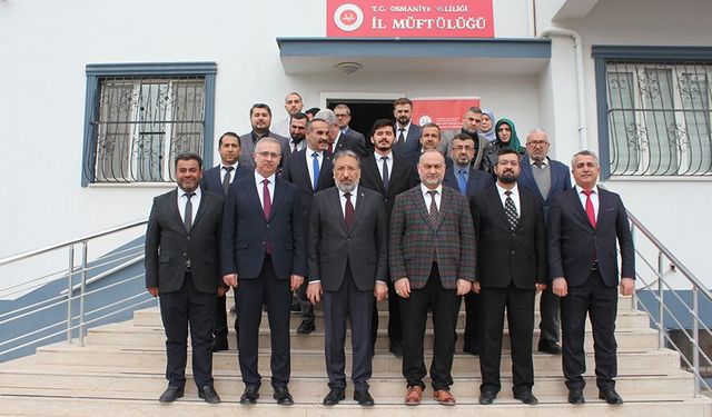 Başkan Arpaguş, Osmaniye Müftülüğü personeliyle bir araya geldi