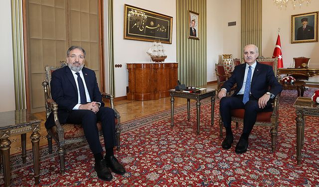 TBMM Başkanı Kurtulmuş, Diyanet İşleri Başkanı Arpaguş'u kabul etti