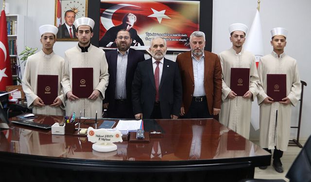 Çankırı'da hafızlar belge aldı