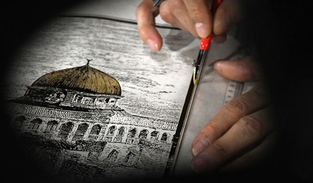 İbadete kapatılan Mescid-i Aksa'yı sanatla gündeme taşıyor