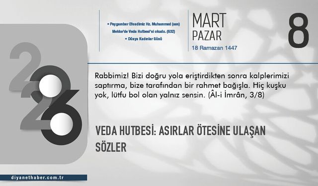 Veda Hutbesi: Asırlar Ötesine Ulaşan Sözler