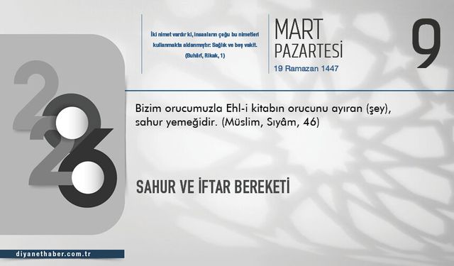 Sahur ve İftar Bereketi