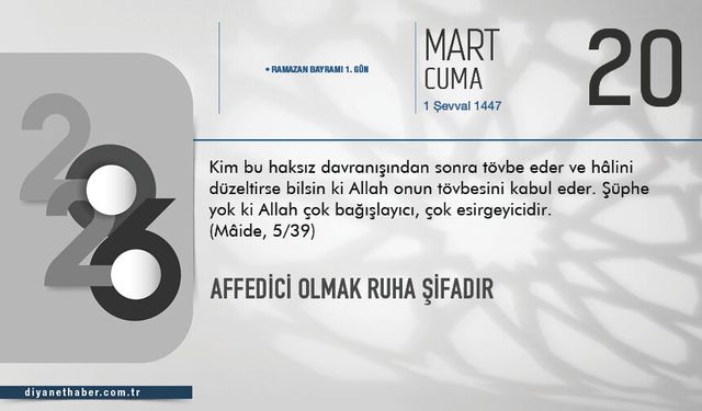 Affedici Olmak Ruha Şifadır