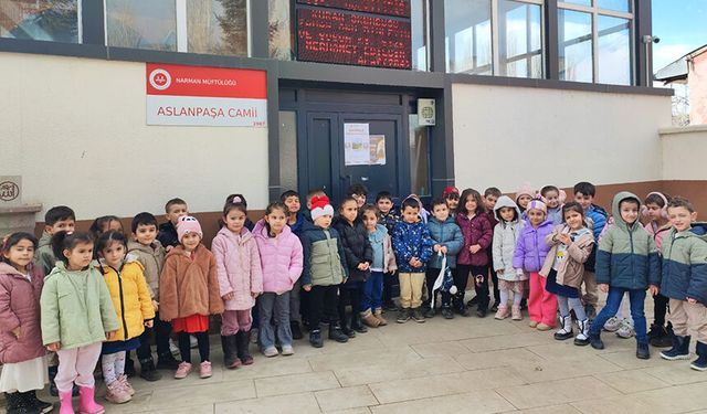 Narman'da minikler camide ramazan sevinci yaşadı