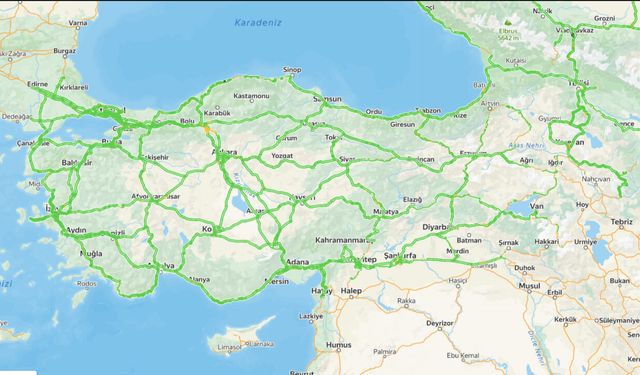 Yurt Genelindeki Tarfik Yoğunluk Durumu