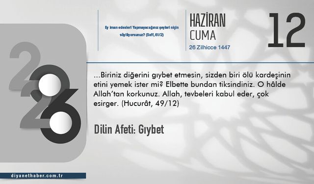 Dilin Afeti: Gıybet
