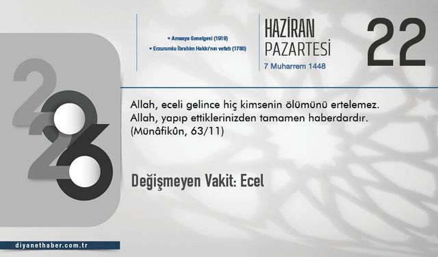 Değişmeyen Vakit: Ecel