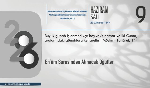 En’âm Suresinden Alınacak Öğütler
