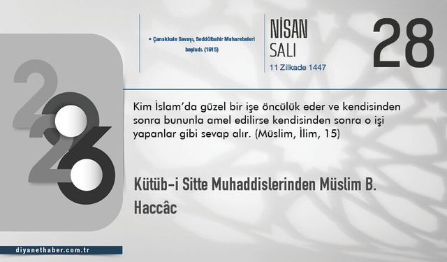 Kütüb-i Sitte Muhaddislerinden Müslim b. Haccâc