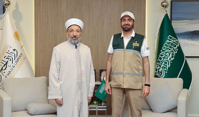 Diyanet İşleri Başkanı Arpaguş’tan Suudi Arabistan Hac ve Umre Bakanı er-Rabia’ya ziyaret