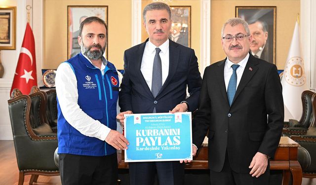 Erzurum Valisi Baruş, kurban vekaletini TDV’ye verdi