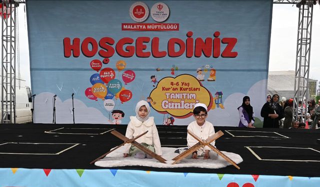 Malatya’da "4-6 Yaş Kur’an Kursları Tanıtım Günleri" gerçekleştirildi