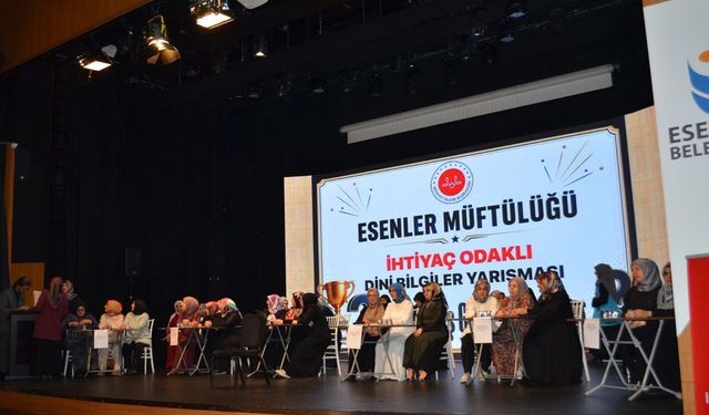 Esenler’de Kur’an Kursları arası bilgi yarışması heyecanı