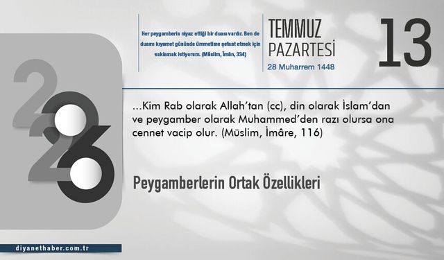 Peygamberlerin Ortak Özellikleri