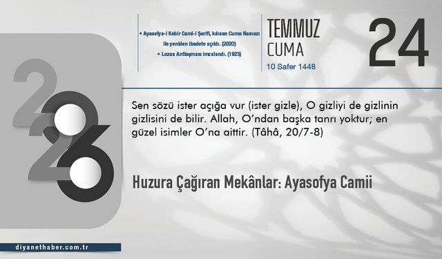 Huzura Çağıran Mekânlar: Ayasofya Camii