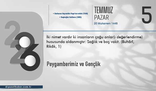 Peygamberimiz ve Gençlik